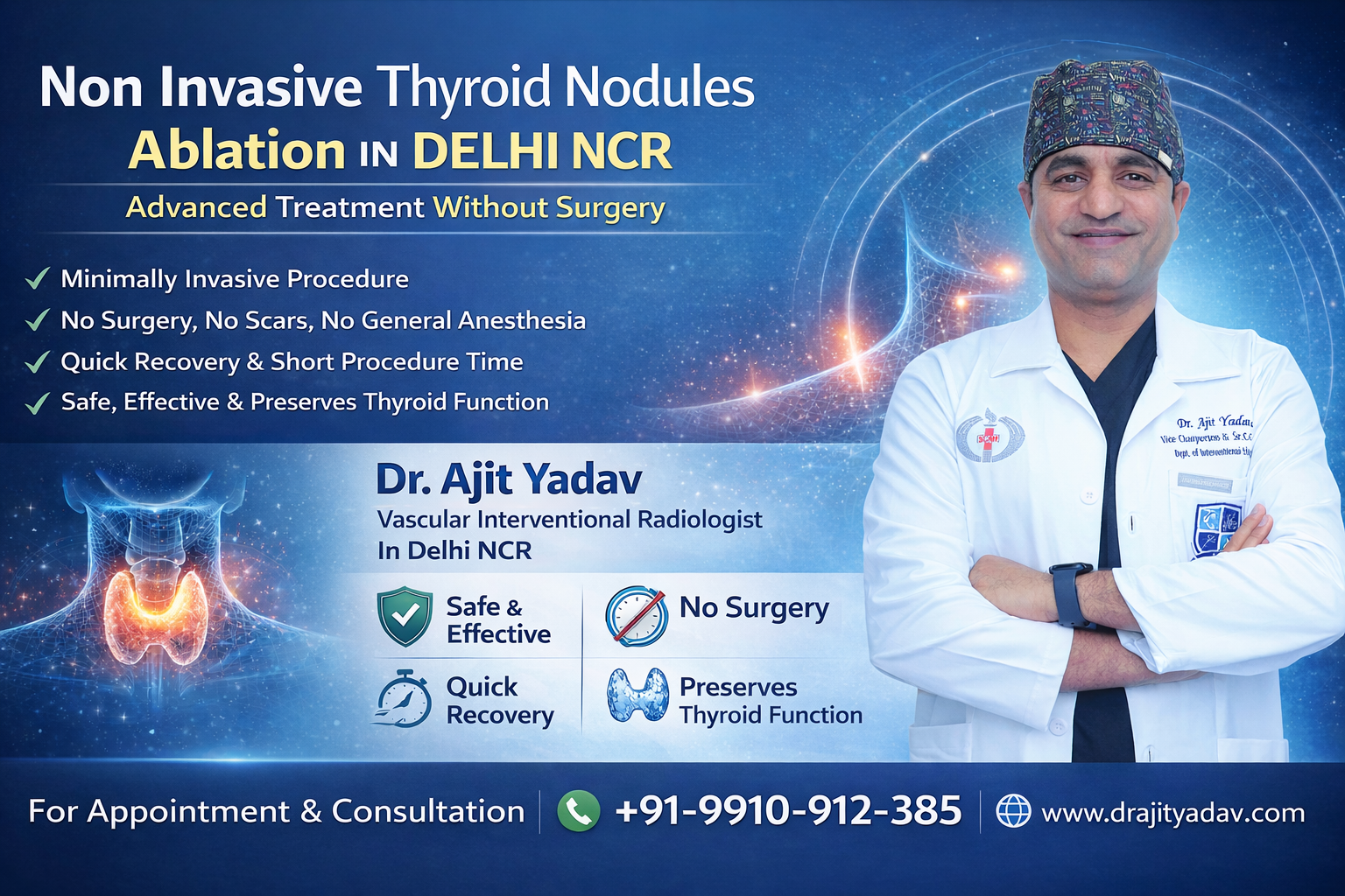 Non Invasive Thyroid Nodules Ablation in Delhi NCR